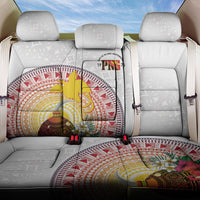 Hapi De Bilong Indipendens Papua New Guinea Back Car Seat Cover PNG Lime Pot LT7 One Size White - Polynesian Pride