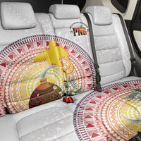 Hapi De Bilong Indipendens Papua New Guinea Back Car Seat Cover PNG Lime Pot LT7 - Polynesian Pride