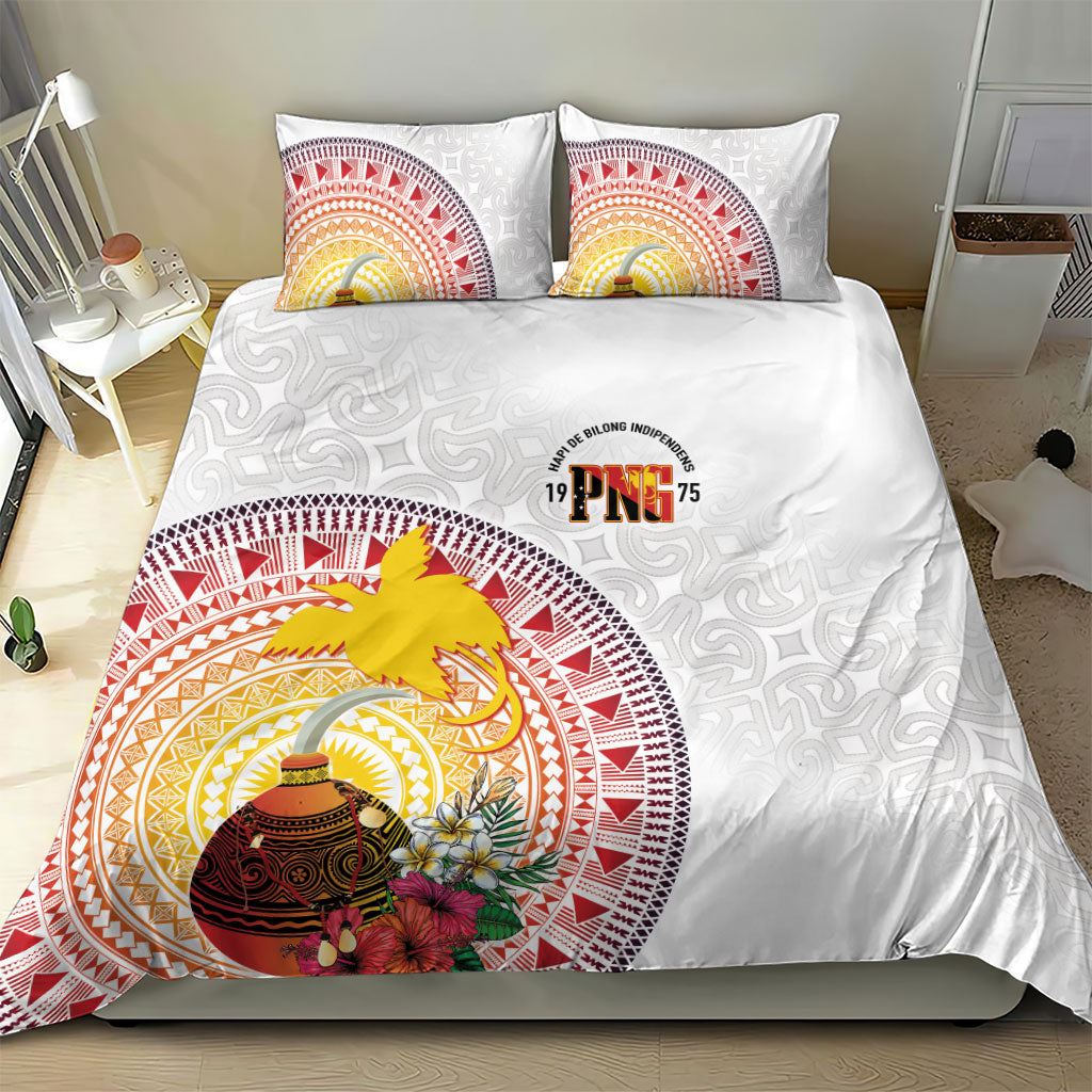 Hapi De Bilong Indipendens Papua New Guinea Bedding Set PNG Lime Pot