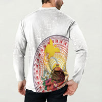 Hapi De Bilong Indipendens Papua New Guinea Button Sweatshirt PNG Lime Pot