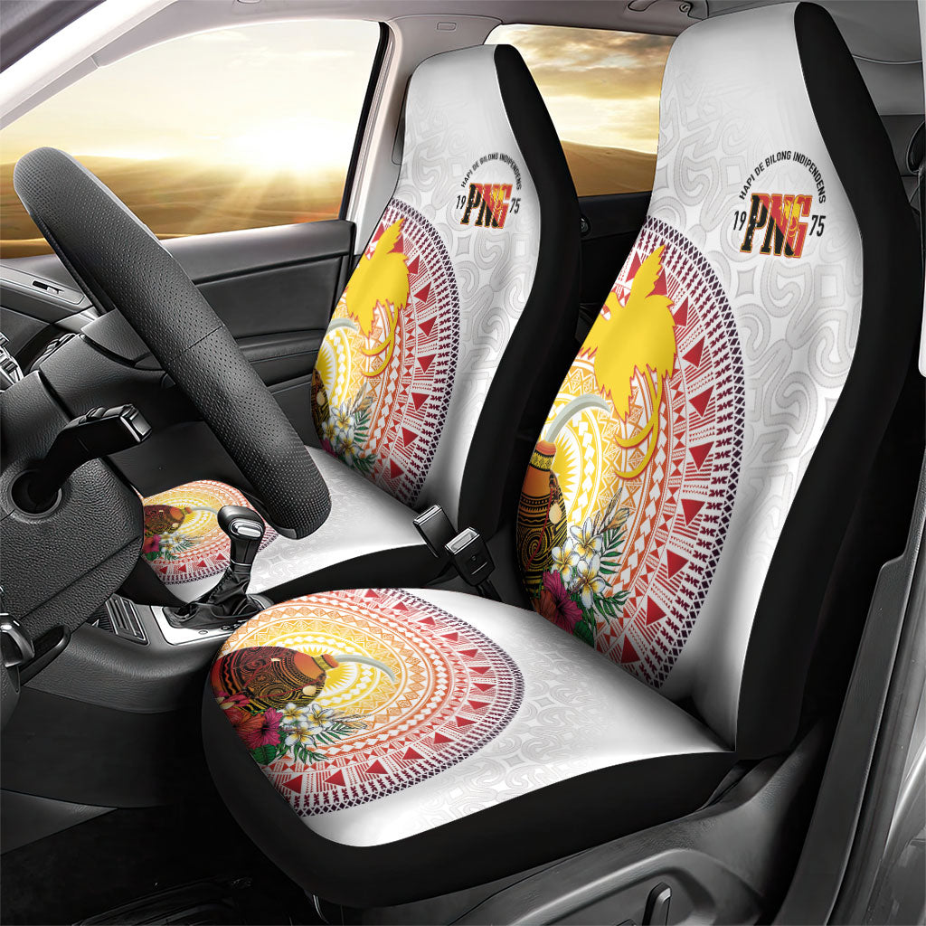 Hapi De Bilong Indipendens Papua New Guinea Car Seat Cover PNG Lime Pot LT7 - Polynesian Pride