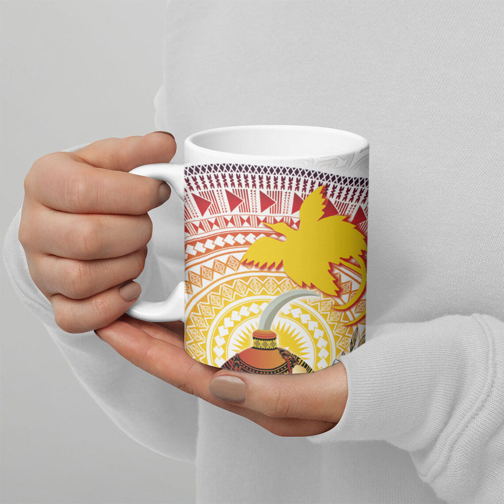 Hapi De Bilong Indipendens Papua New Guinea Ceramic Mug PNG Lime Pot