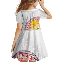 Hapi De Bilong Indipendens Papua New Guinea Family Matching Long Sleeve Bodycon Dress and Hawaiian Shirt PNG Lime Pot LT7 - Polynesian Pride