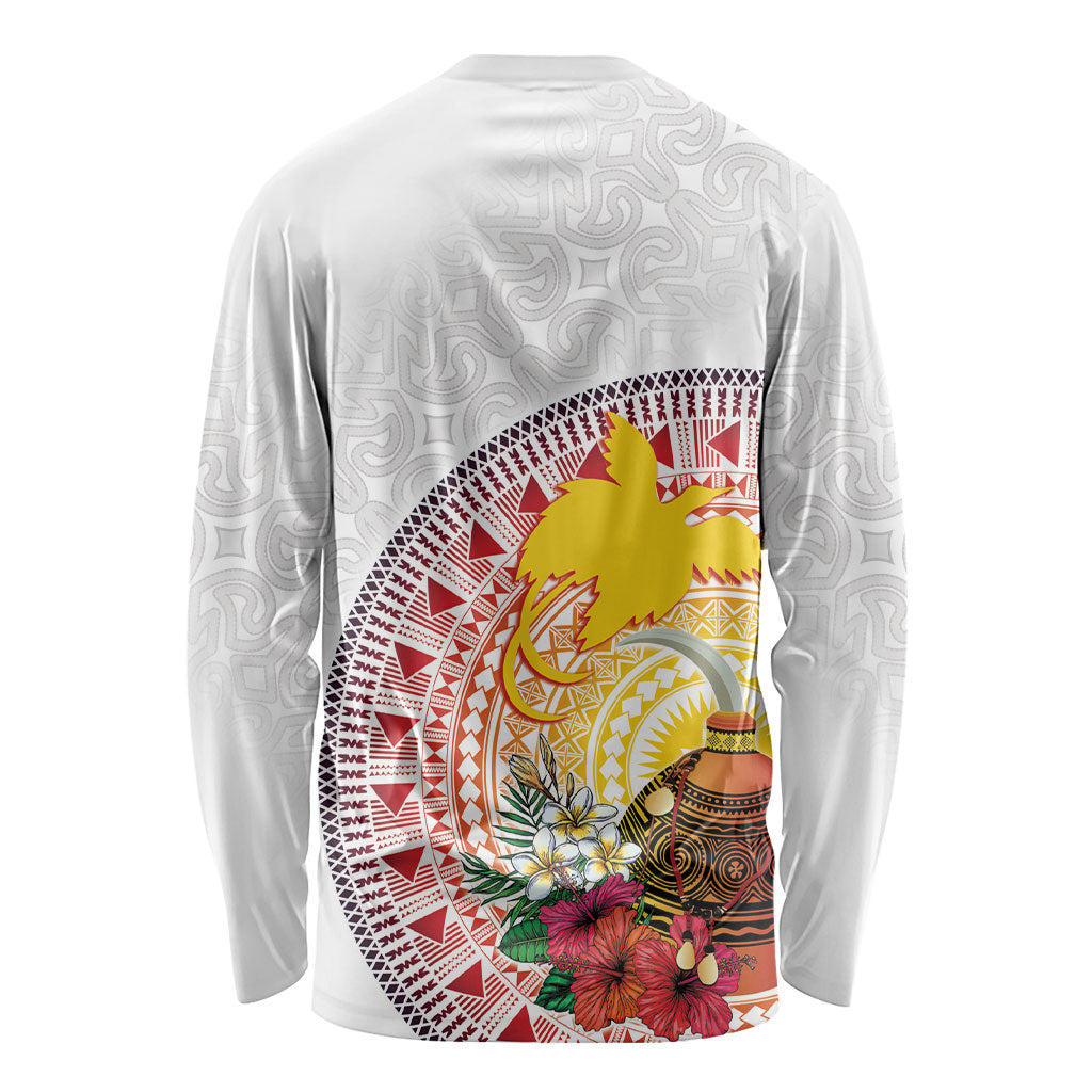 Hapi De Bilong Indipendens Papua New Guinea Long Sleeve Shirt PNG Lime Pot