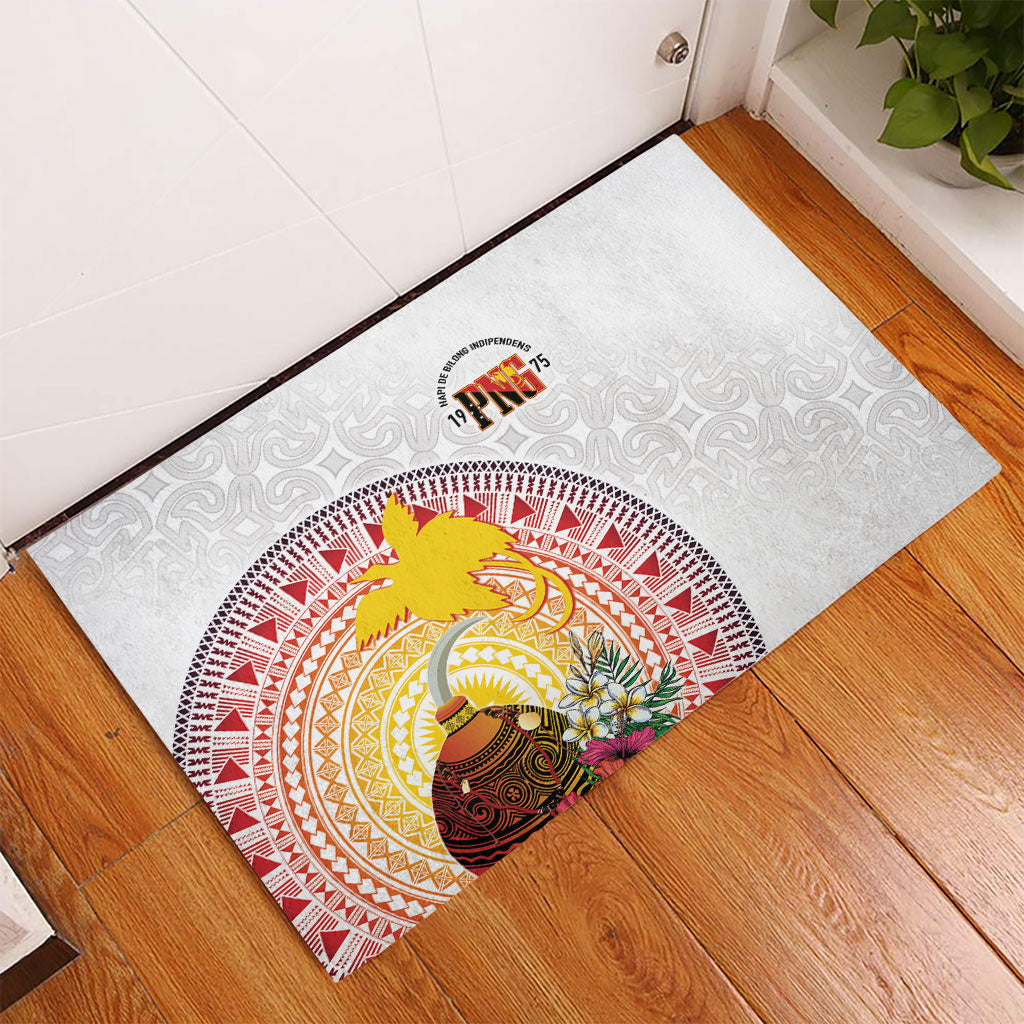 Hapi De Bilong Indipendens Papua New Guinea Rubber Doormat PNG Lime Pot
