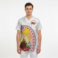 Hapi De Bilong Indipendens Papua New Guinea Scrub Top PNG Lime Pot