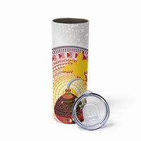 Hapi De Bilong Indipendens Papua New Guinea Skinny Tumbler PNG Lime Pot LT7 - Polynesian Pride