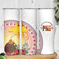 Hapi De Bilong Indipendens Papua New Guinea Skinny Tumbler PNG Lime Pot LT7 - Polynesian Pride