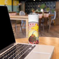 Hapi De Bilong Indipendens Papua New Guinea Skinny Tumbler PNG Lime Pot LT7 - Polynesian Pride