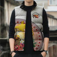 Hapi De Bilong Indipendens Papua New Guinea Sleeveless Puffer Jacket PNG Lime Pot