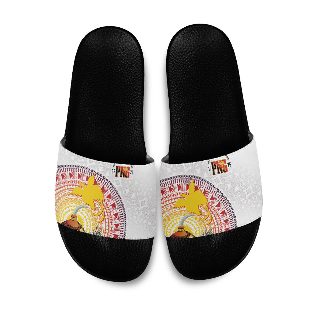 Hapi De Bilong Indipendens Papua New Guinea Slide Sandals PNG Lime Pot
