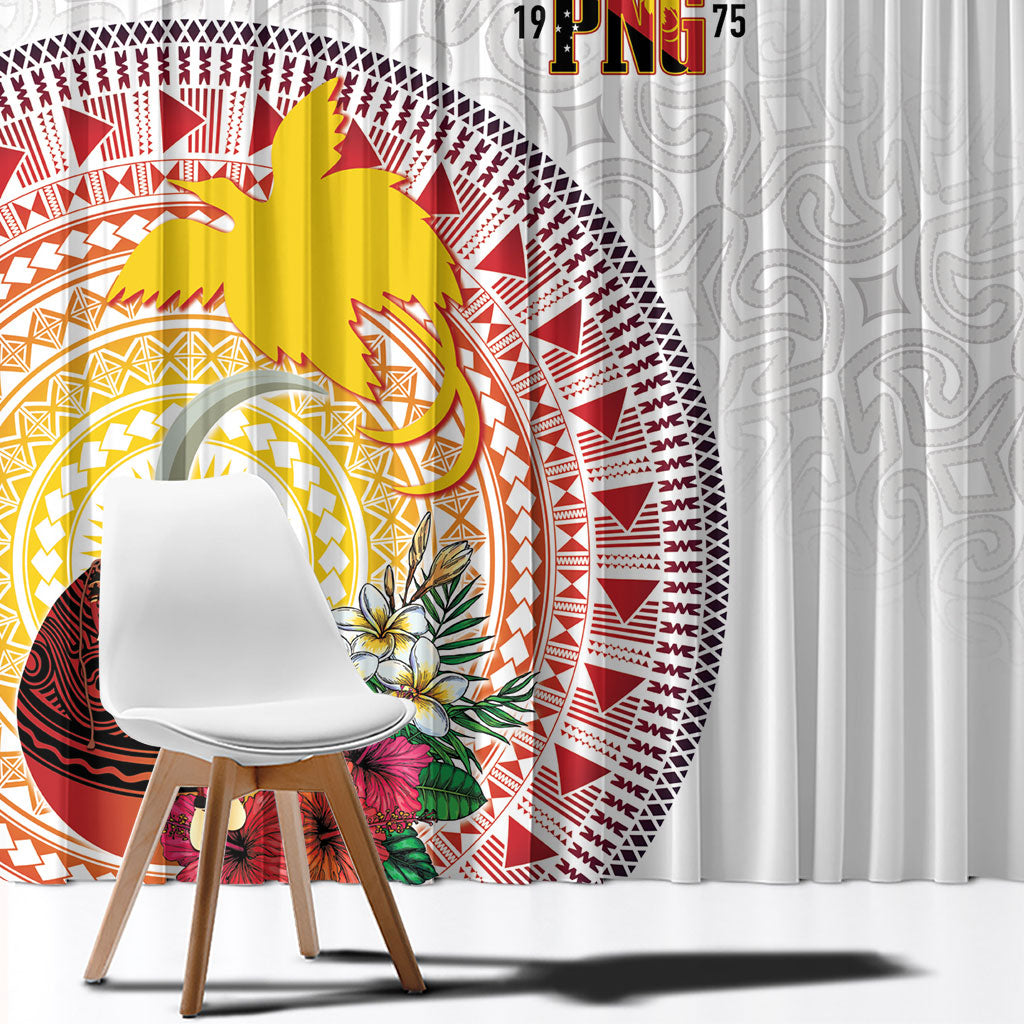 Hapi De Bilong Indipendens Papua New Guinea Window Curtain PNG Lime Pot