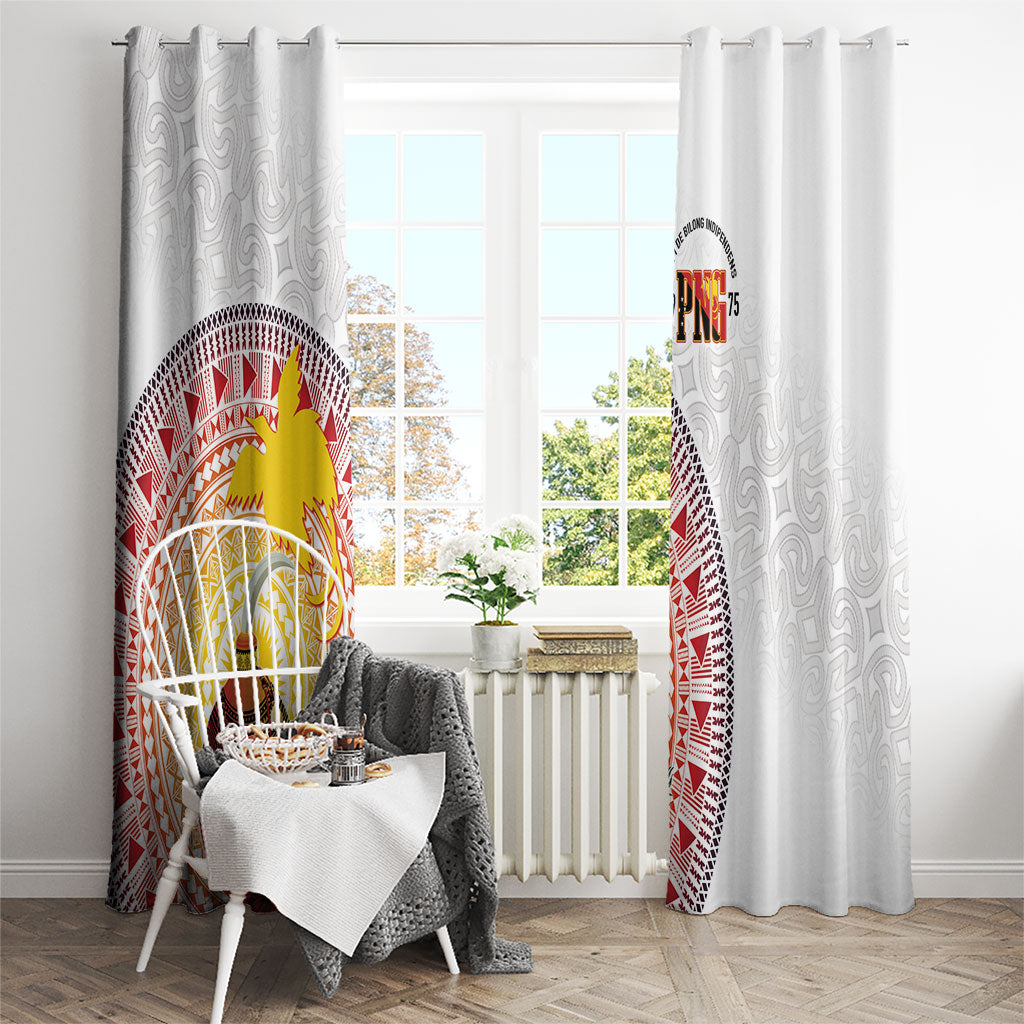 Hapi De Bilong Indipendens Papua New Guinea Window Curtain PNG Lime Pot