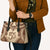 Bula Fiji Day 55th Anniversary Masi Tapa Leather Bag Emerald Jubilee - Beige - Polynesian Pride