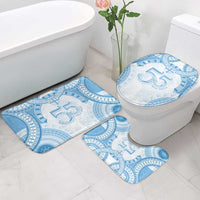 Bula Fiji Day 55th Anniversary Masi Tapa Bathroom Set Emerald Jubilee - Turquoise - Polynesian Pride
