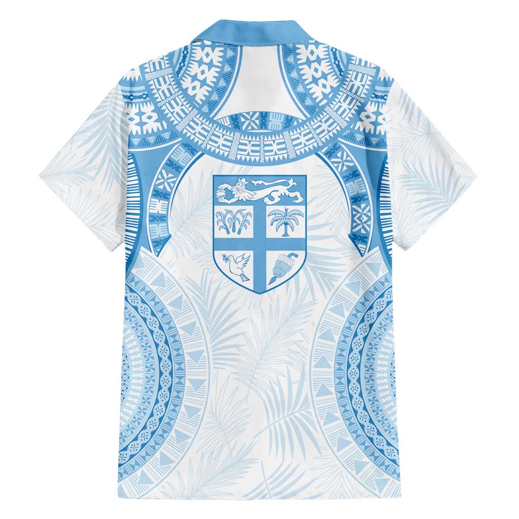 Bula Fiji Day 55th Anniversary Masi Tapa Family Matching Long Sleeve Bodycon Dress and Hawaiian Shirt Emerald Jubilee - Turquoise - Polynesian Pride