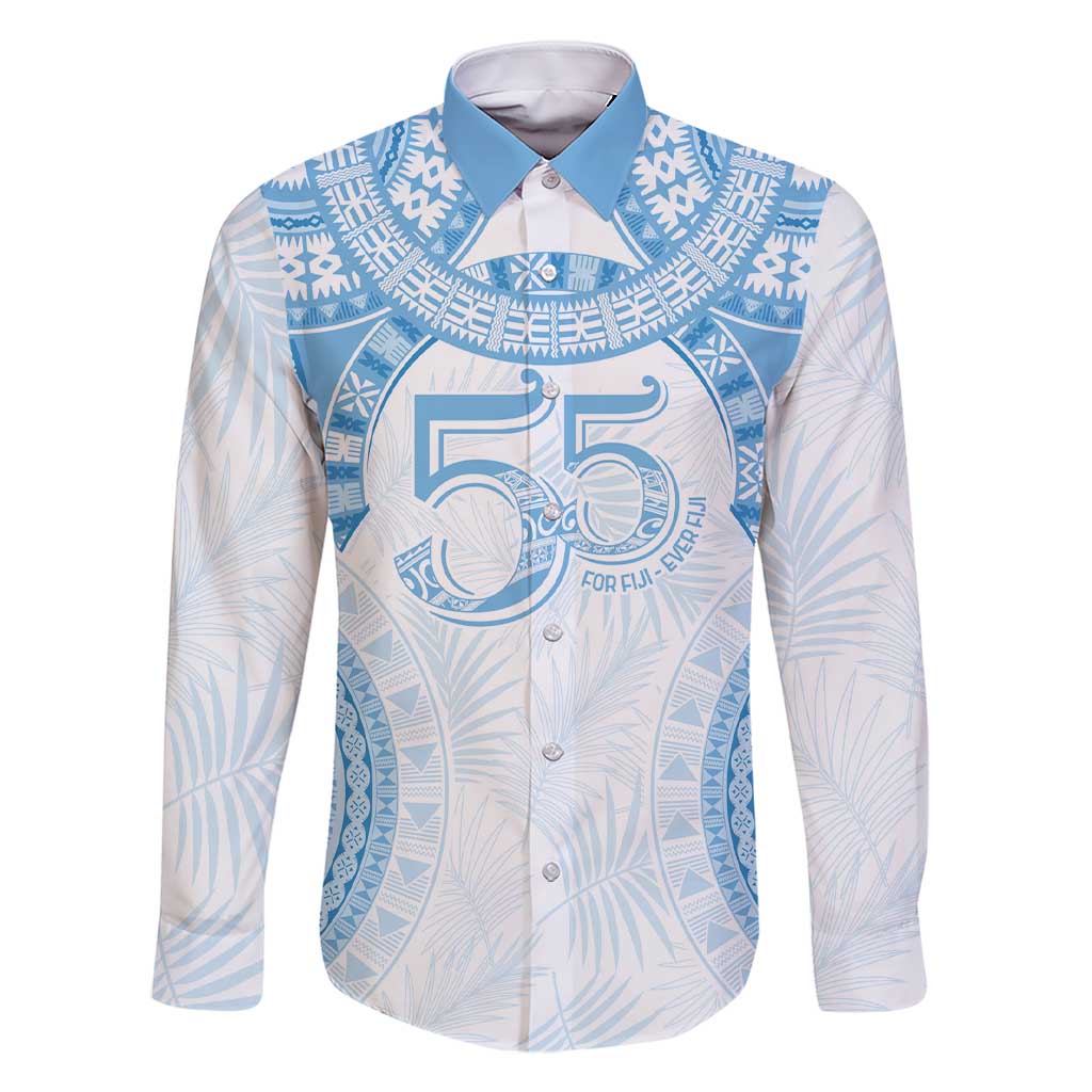 Bula Fiji Day 55th Anniversary Masi Tapa Family Matching Short Sleeve Bodycon Dress and Hawaiian Shirt Emerald Jubilee - Turquoise - Polynesian Pride