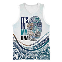 Pasifika It's In My DNA Basketball Jersey Islands Pride LT7 Unisex White - Polynesian Pride