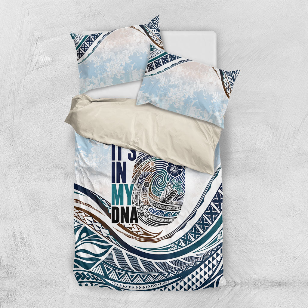 Pasifika It's In My DNA Bedding Set Islands Pride LT7 US Twin 172cm x 218cm White - Polynesian Pride