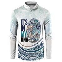 Pasifika It's In My DNA Button Sweatshirt Islands Pride LT7 White - Polynesian Pride