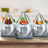 Pasifika It's In My DNA Grocery Bag Islands Pride LT7 3-pack One Size White - Polynesian Pride