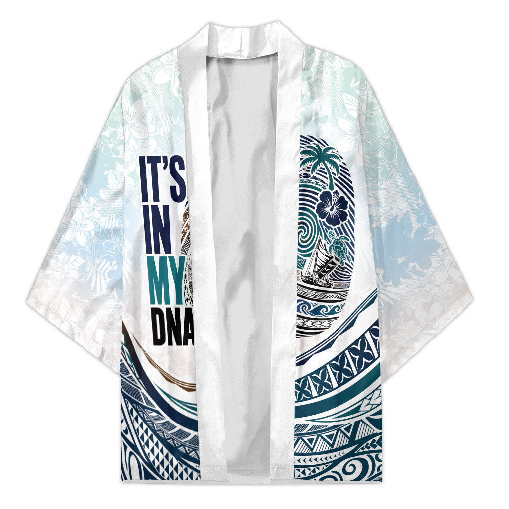 Pasifika It's In My DNA Kimono Islands Pride LT7 Unisex White - Polynesian Pride