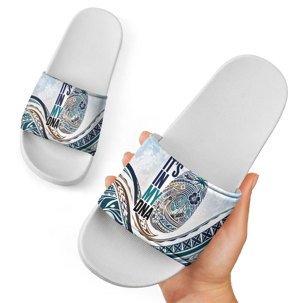 Pasifika It's In My DNA Slide Sandals Islands Pride LT7 - Polynesian Pride