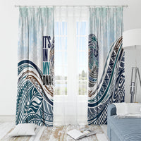 Pasifika It's In My DNA Window Curtain Islands Pride LT7 - Polynesian Pride