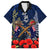 Anzac Day Aussie Mix Maori In Memories Family Matching Short Sleeve Bodycon Dress and Hawaiian Shirt LT7 Dad's Shirt - Short Sleeve Blue - Polynesian Pride