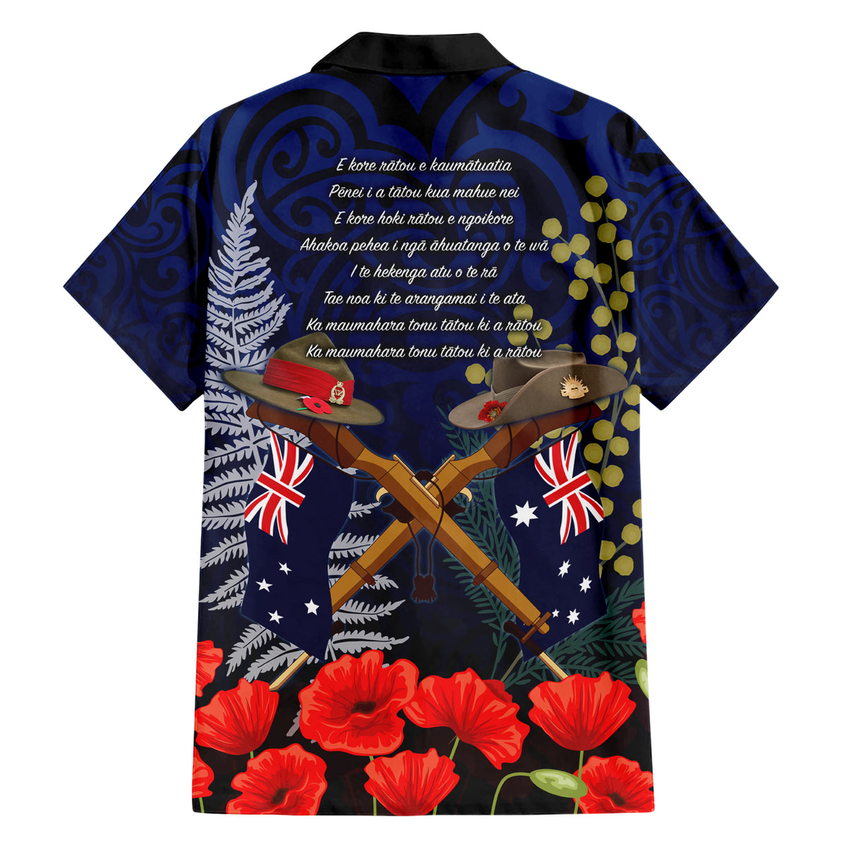 Anzac Day Aussie Mix Maori In Memories Family Matching Short Sleeve Bodycon Dress and Hawaiian Shirt LT7 - Polynesian Pride