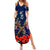 Anzac Day Aussie Mix Maori In Memories Family Matching Summer Maxi Dress and Hawaiian Shirt LT7 Mom's Dress Blue - Polynesian Pride