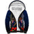 Anzac Day Aussie Mix Maori In Memories Sherpa Hoodie LT7 Unisex Blue - Polynesian Pride