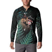 Maori Hongi Valentine Button Sweatshirt Aroha Ahau Ki A Koe LT7 - Polynesian Pride