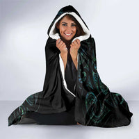 Maori Hongi Valentine Hooded Blanket Aroha Ahau Ki A Koe