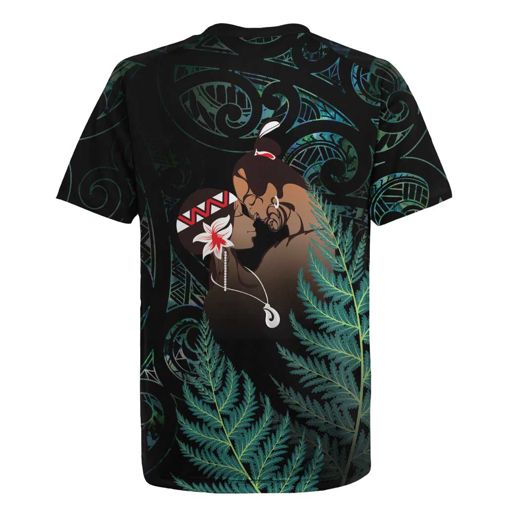 Maori Hongi Valentine Rugby Jersey Aroha Ahau Ki A Koe LT7 - Polynesian Pride