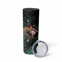 Maori Hongi Valentine Skinny Tumbler Aroha Ahau Ki A Koe LT7 - Polynesian Pride