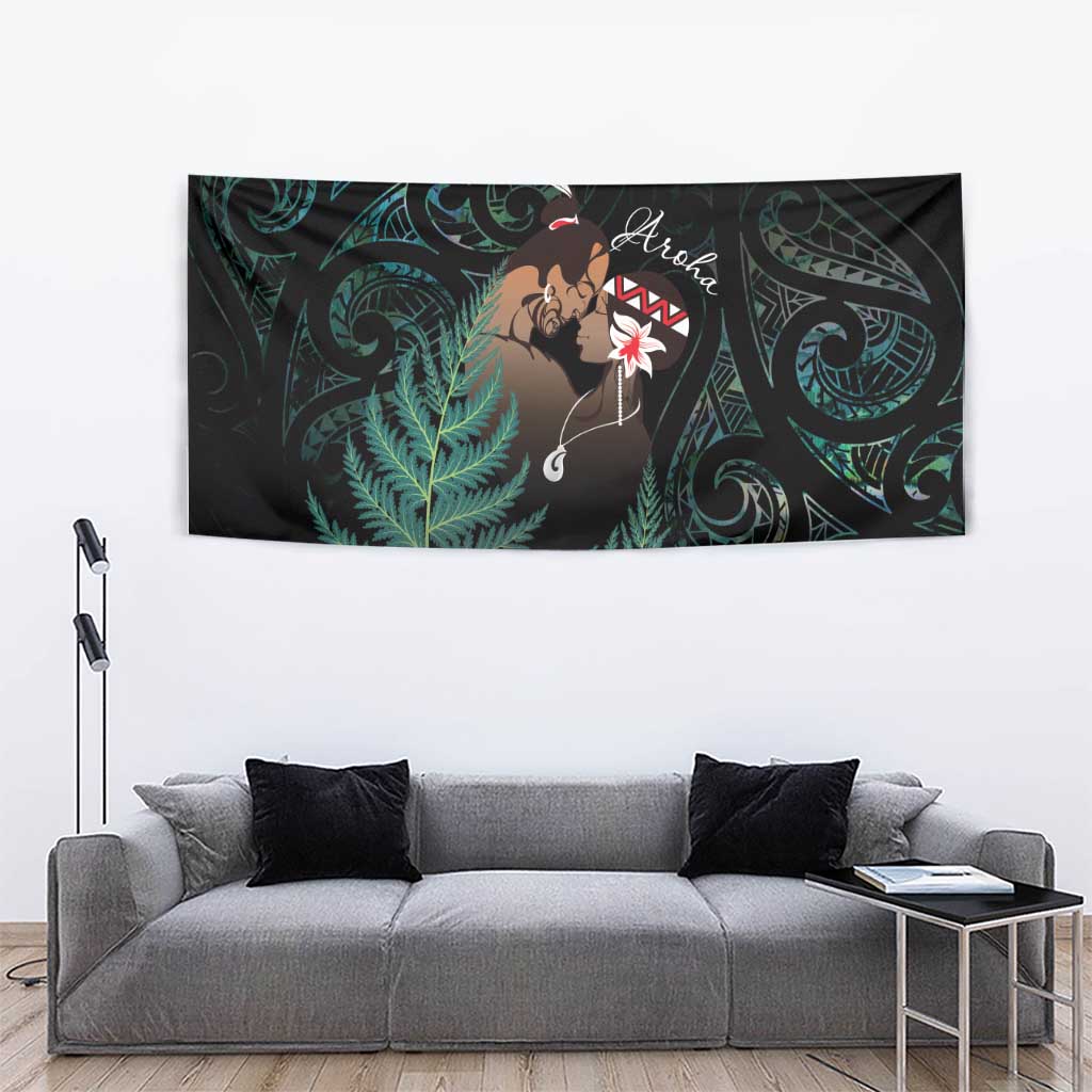 Maori Hongi Valentine Tapestry Aroha Ahau Ki A Koe LT7 - Polynesian Pride