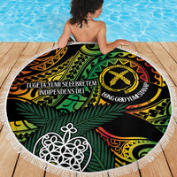 Vanuatu Indipendens Dei Beach Blanket Mix Traditional Sand Drawing LT7 - Polynesian Pride