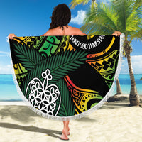 Vanuatu Indipendens Dei Beach Blanket Mix Traditional Sand Drawing LT7 - Polynesian Pride