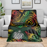 Vanuatu Indipendens Dei Blanket Mix Traditional Sand Drawing LT7 - Polynesian Pride