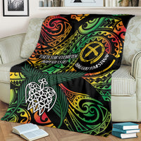 Vanuatu Indipendens Dei Blanket Mix Traditional Sand Drawing LT7 - Polynesian Pride