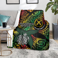 Vanuatu Indipendens Dei Blanket Mix Traditional Sand Drawing LT7 - Polynesian Pride