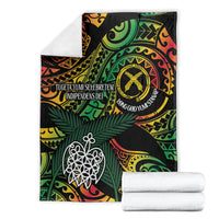 Vanuatu Indipendens Dei Blanket Mix Traditional Sand Drawing LT7 - Polynesian Pride
