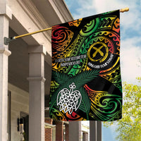 Vanuatu Indipendens Dei Garden Flag Mix Traditional Sand Drawing