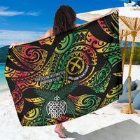 Vanuatu Indipendens Dei Sarong Mix Traditional Sand Drawing LT7 One Size 44 x 66 inches Colorful - Polynesian Pride