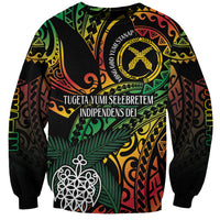 Vanuatu Indipendens Dei Sweatshirt Mix Traditional Sand Drawing LT7 Unisex Colorful - Polynesian Pride