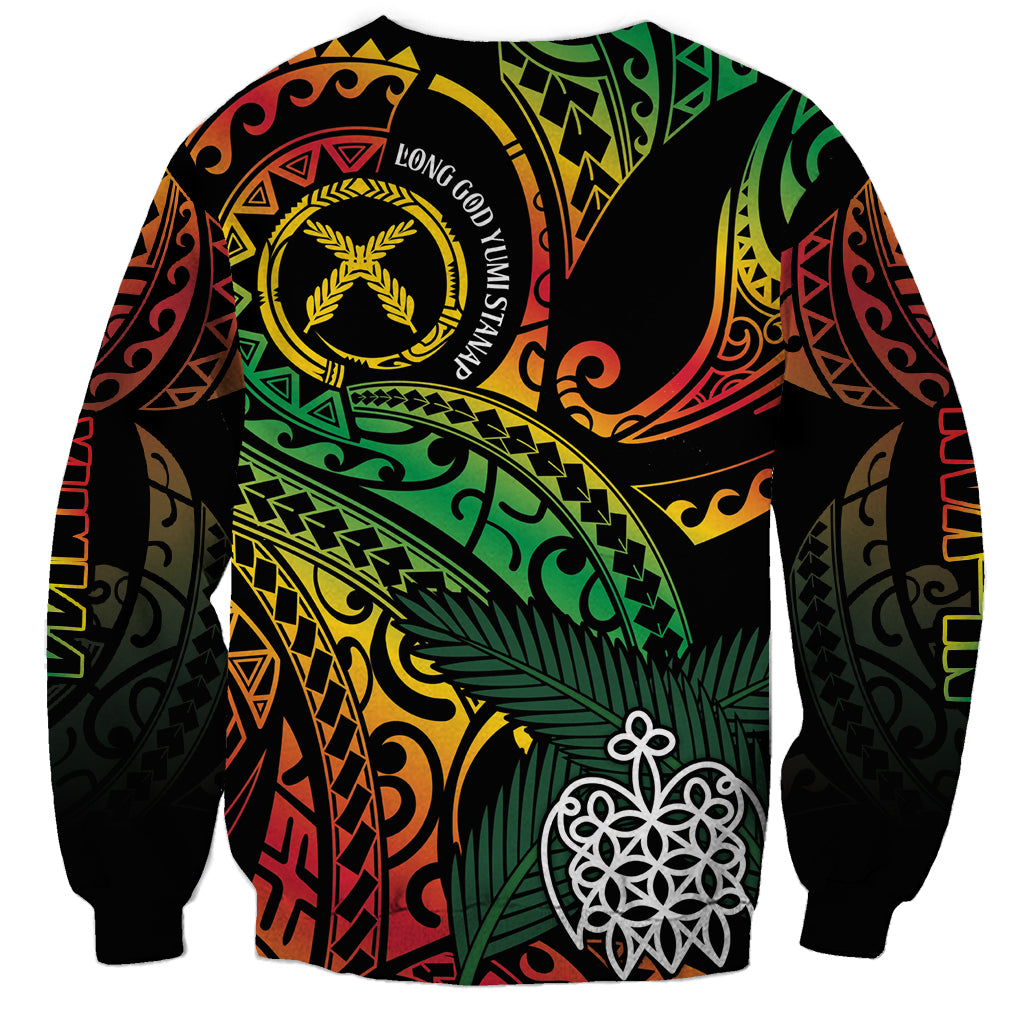 Vanuatu Indipendens Dei Sweatshirt Mix Traditional Sand Drawing LT7 - Polynesian Pride