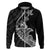 Custom Guam Hoodie Tribal Turtles Curves Style Black LT7 Zip Hoodie Black - Polynesian Pride