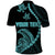 Custom Guam Polo Shirt Tribal Turtles Curves Style Turquoise LT7 - Polynesian Pride