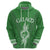 Custom Guam Hoodie Chamoro Latte Stone Mix Tropical Green LT7 - Polynesian Pride